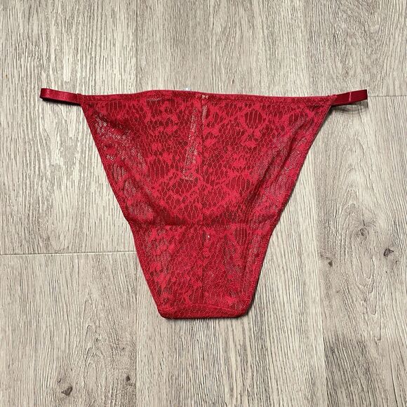 Free People Intimately Tameeka High Waisted Undie XS Underwear Panty Red Berry - Picture 2 of 4